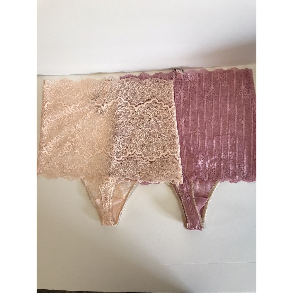 New Victorias Secret XS High Waist Thong Floral Lace